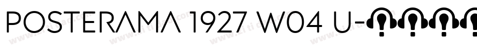 Posterama 1927 W04 U字体转换